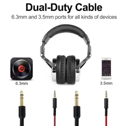 AuricularesAuriculares profesionales de estudio para DJ - auriculares estéreo con cable - con micrófono