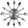 RelojesReloj de pared moderno - con cubiertos de cocina.