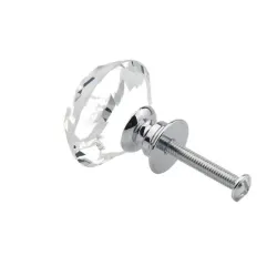 Decorative furniture knob - handle - drawer - wardrobe - crystal diamond - 30mmFurniture