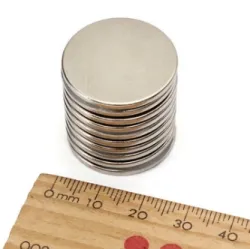 N35N35 - imán de neodimio - disco redondo fuerte - 25 * 2 mm - 10 piezas