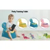 Entrenamiento para ir al bañoEntrenamiento para ir al baño con forma de dinosaurio: silla de baño para niños y niñas, antides...