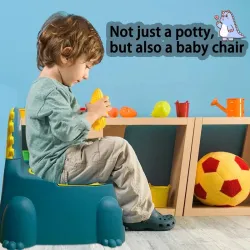 Entrenamiento para ir al bañoEntrenamiento para ir al baño con forma de dinosaurio: silla de baño para niños y niñas, antides...
