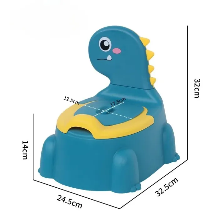 Entrenamiento para ir al bañoEntrenamiento para ir al baño con forma de dinosaurio: silla de baño para niños y niñas, antides...
