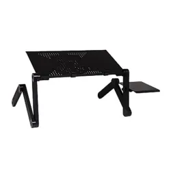 TitularesSoporte multifunción para tablet/ordenador portátil - de mesa - con alfombrilla para ratón - ajustable - plegable