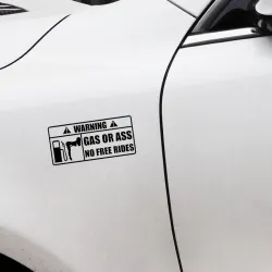 PegatinasGas Or Ass - pegatina de vinilo para coche 15 * 7 cm