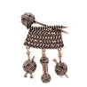 BrochesBola de tejido / hilo - broche vintage