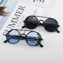 Gafas de solGafas de sol góticas clásicas steampunk - retro - montura redonda