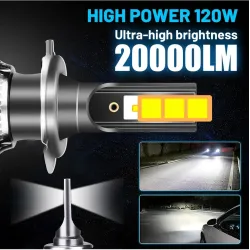 Dualvision LED Headlight - 20000LM 120W - 4300K 6500K 8000K PTFH1