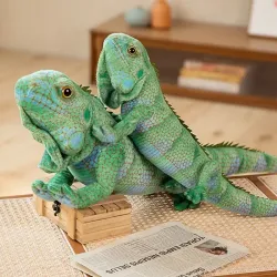 Animales de peluchePeluche camaleón de 65 cm/95 cm, reptil, peluche suave