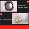 E27 - LED - RGB - Bluetooth speaker - music bulb with remote controllerE27