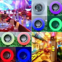 E27 - LED - RGB - Bluetooth speaker - music bulb with remote controllerE27