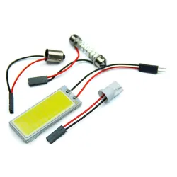 Xenon HID white - 36 COB LED light - bulb - car interior panel lamp - 12V 5500K 6000K - 2 piecesXenon