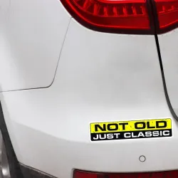 Pegatinascopy of NO OLD JUST CLASE - pegatina de coche 15.2CM * 3.3CM