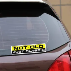 Pegatinascopy of NO OLD JUST CLASE - pegatina de coche 15.2CM * 3.3CM