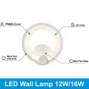 ApliquesLámpara de luz de 12W 16W LED