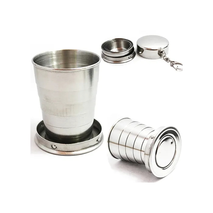 Outdoor & CampingMini Copa plegable telescópica de acero 75ml