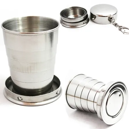 Mini Stainless Steel Portable Travel Telescopic Folding Cup 75mlOutdoor & Camping