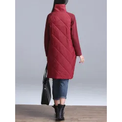 VestidosTurtleneck Loose Patchwork Tunic Winter Dress