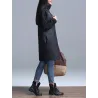 VestidosTurtleneck Loose Patchwork Tunic Winter Dress