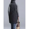 VestidosTurtleneck Loose Patchwork Tunic Winter Dress