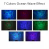 DecoraciónOlas de océano - cielo estrella - luz de noche LED USB - proyector