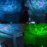 DecoraciónOlas de océano - cielo estrella - luz de noche LED USB - proyector