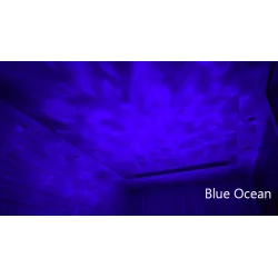 DecoraciónOlas de océano - cielo estrella - luz de noche LED USB - proyector
