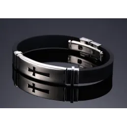 Silicone Stainless Steel Buckle BraceletBracelets
