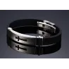Silicone Stainless Steel Buckle BraceletBracelets