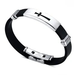 PulserasPulsera de acero inoxidable de silicona