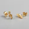 Golden music note stud earringsEarrings