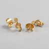 Golden music note stud earringsEarrings