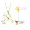Conjuntos de joyasCollar de forma irregular cuadrado " Pendientes Joyería Set