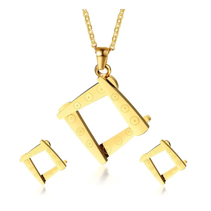 Conjuntos de joyasCollar de forma irregular cuadrado " Pendientes Joyería Set