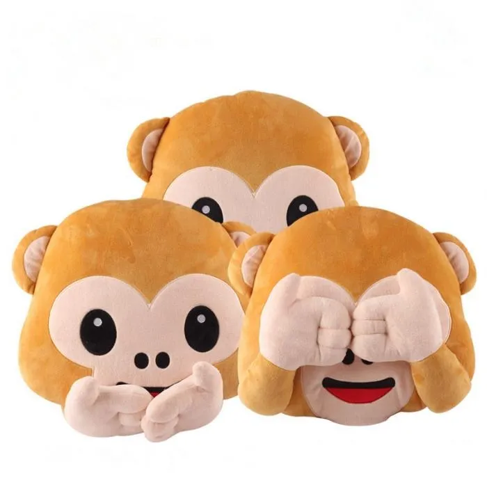 Plush monkey - chair pillow - toyCushions