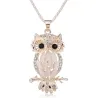 Crystal owl pendant necklaceNecklaces