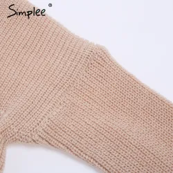 Sexy Cross Knitting Sweater PulloverHoodies & Jumpers