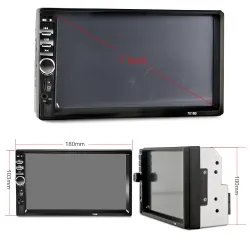 Din 2Radio de coche Bluetooth - DIN 2 - 7'' pantalla táctil LCD - reproductor MP3-MP5 - USB - MirrorLink