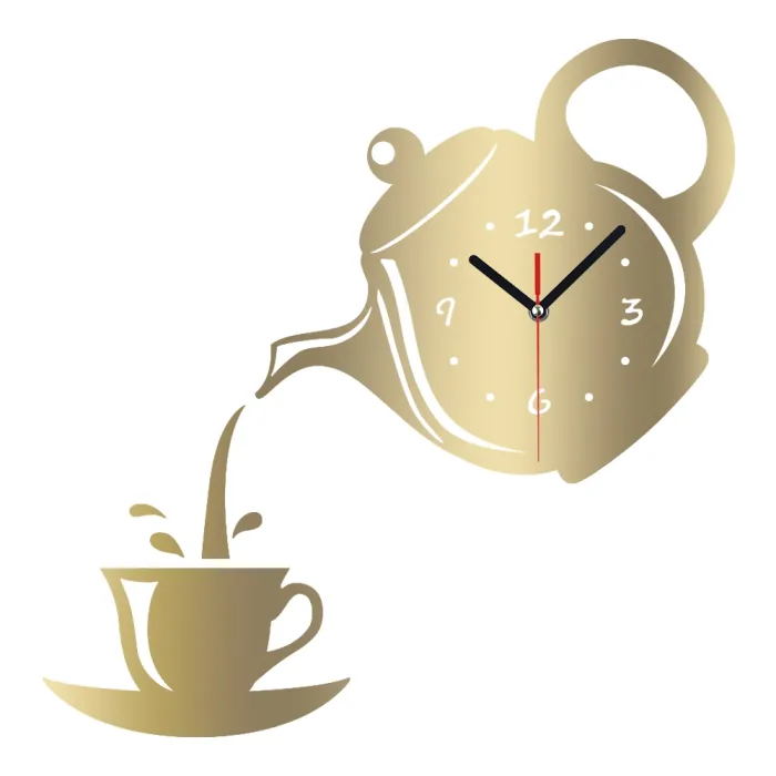 RelojesCierre de pared de forma de taza de té de café