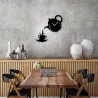 RelojesCierre de pared de forma de taza de té de café