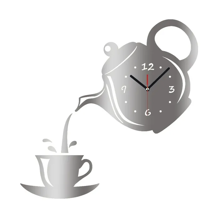 RelojesCierre de pared de forma de taza de té de café