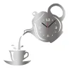 RelojesCierre de pared de forma de taza de té de café
