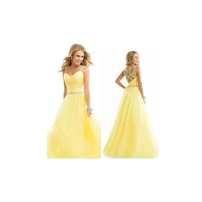 VestidosVestido amarillo elegante