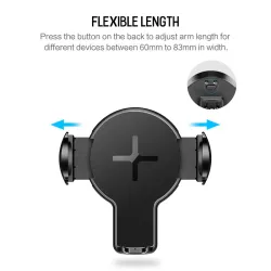 iPhone X S8 Original 360 Degree Rotation Qi Wireless Car Charger Phone Holder With LED IndicatorAccessories