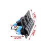 6 Gang 12V switch panel - 5V Dual USB - digital voltmeterSwitches