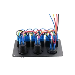 6 Gang 12V switch panel - 5V Dual USB - digital voltmeterSwitches