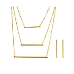 Conjuntos de joyas3 collar de capas  Pendientes Joyería Set