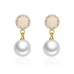 AretesPerlas & Pendientes de cristal
