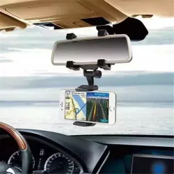 AccesoriosiPhone Samsung GPS Smartphone Car Rear View Mirror 360 Degree Phone Holder
