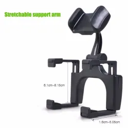 AccesoriosiPhone Samsung GPS Smartphone Car Rear View Mirror 360 Degree Phone Holder